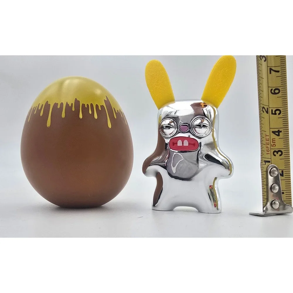 RARE Silver Chrome Fuggler Rabbitacular Easter Egg Funny Ugly Monster